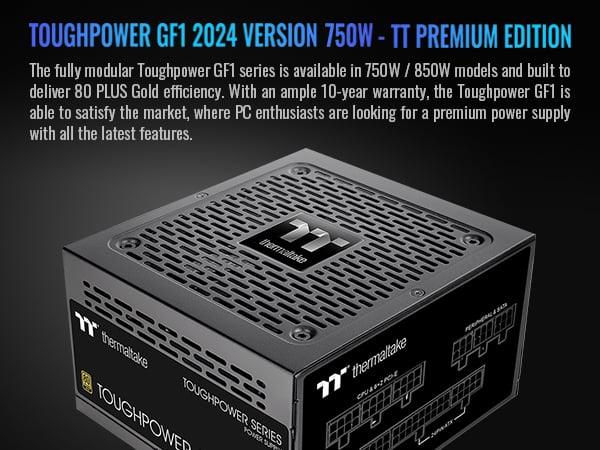 Thermaltake GF1 Fully Modular ATX 750W Power Supply